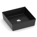 Ver imagem 1 de Cuba de Apoio Quadrada com Mesa 380x380 Design 2D Preto/Matte Black Celite