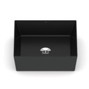 Ver imagem 2 de Cuba de Apoio Quadrada com Mesa 380x380 Design 2D Preto/Matte Black Celite