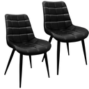 Ver imagem 1 de Kit 2 Cadeiras Romana Provence Poltrona Estofada Pu Vintage Retro Pés 