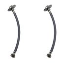 Ver imagem 1 de Kit 2 Engate Mangueira Flexível Trançado 30cm Alta Pressão