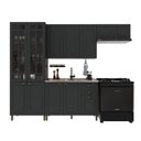 Ver imagem 2 de Armário de Cozinha Modulada Compacta Fidelitá Nara 100% MDF 4 Peças 280cm 12 Portas 2 Gavetas sem