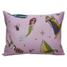Fronha Portallar Malha Estampada Disney Princesas Brilhantes 48cmx68cm Rosa - 1
