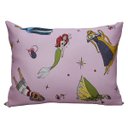 Ver imagem 1 de Fronha Portallar Malha Estampada Disney Princesas Brilhantes 48cmx68cm Rosa