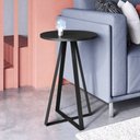 Ver imagem 1 de Mesa Lateral de Apoio com Pés Metálicos 40x40cm 27939 Artesano - Preto