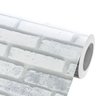 Adesivo Tijolo Branco Vinil 3d Lavável Impermeável Parede Autocolante Cozinha e Banheiro - 2