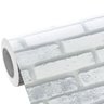 Adesivo Tijolo Branco Vinil 3d Lavável Impermeável Parede Autocolante Cozinha e Banheiro - 1