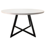 Mesa Estilo Industrial Redonda 140cm - Cor Branco - 3