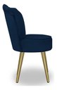Ver imagem 2 de Kit 4 Cadeiras de Jantar Pétala com Pés em Aço Dourado Veludo Azul Marinho Bz Home Decor