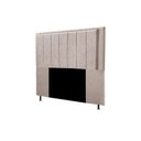 Ver imagem 4 de Cabeceira Opala Cama Box King 193cm Linho Capuccino