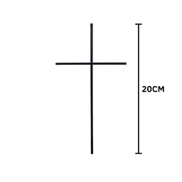 Cruz de Cristo em Ferro 20cm Cruz de Oxalá - 2