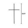 Cruz de Cristo em Ferro 20cm Cruz de Oxalá - 2