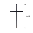 Ver imagem 2 de Cruz de Cristo em Ferro 20cm Cruz de Oxalá
