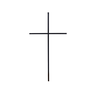 Cruz de Cristo em Ferro 20cm Cruz de Oxalá - 1