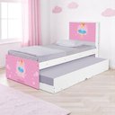 Ver imagem 1 de Cama Solteiro Infantil com Cama Auxiliar 195x96cm Personagens Bailarina K02 - D’Rossi