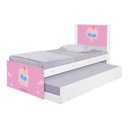 Ver imagem 2 de Cama Solteiro Infantil com Cama Auxiliar 195x96cm Personagens Bailarina K02 - D’Rossi