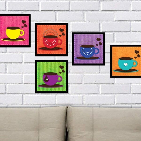Conjunto Quadros Decorativos 5 Peças 20cmx20cm Sofistiq - 1