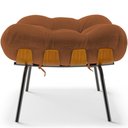 Ver imagem 6 de Poltrona Costela L02 com Puff Sala de Estar Bouclê Terracota - Lyam Decor