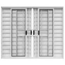 Ver imagem 1 de Janela de Correr Alumínio Branco 06F Veneziana c/Grade Classic - 120x150