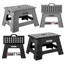Ver imagem 4 de Banqueta Plástica Multiuso Dobrável 150kg 220mm Vonder Preta-preto