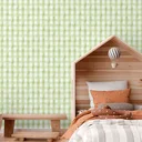 Ver imagem 1 de Papel de Parede Adesivo Xadrez Verde Oliva Lavável Fosco 3m