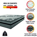 Ver imagem 3 de Colchão Casal Queen Gazin com Molas Ensacadas Rubi 158x198x32cm Cinza/preto