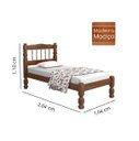 Ver imagem 3 de Cama Solteiro Madeira Torneada - 8x8