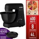 Ver imagem 2 de Batedeira Planetária Deluxe 600w Preta Kt-01 com Forma Rochedo 127v Arno Preto 110v