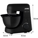 Ver imagem 3 de Batedeira Planetária Deluxe 600w Preta Kt-01 com Forma Rochedo 127v Arno Preto 110v