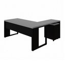 Ver mais imagens de Mesa de Escritório em L 170 cm X 160 cm 40mm Pés Metal com Gaveteiro F5 Office Cor:Cinza Sagrado