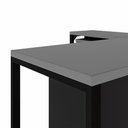 Ver imagem 7 de Mesa de Escritório em L 170 cm X 160 cm 40mm Pés Metal com Gaveteiro F5 Office Cor:Cinza Sagrado