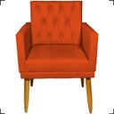 Ver imagem 4 de Kit Namoradeira Decorativa Para Sala Capitonê Com Base + 4 Poltronas Para Recepção Suede