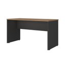 Ver imagem 3 de Mesa para Escritório e Home Office Escrivaninha Moderna e Simples Lineare 136cm Nogal e Preto Marrom Artany