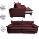 Ver imagem 2 de Sofá Retrátil e Reclinável 2,72m Molas Ensacadas Cama inBox Alemanha com Espuma Viscoelástico