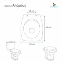 Ver imagem 3 de Assento Sanitário Acrílico Anturius Branco para vaso Luzarte