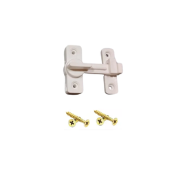 1 Puxador + 1 Trinco Branco para Porta Sanfonada Bcf - 3