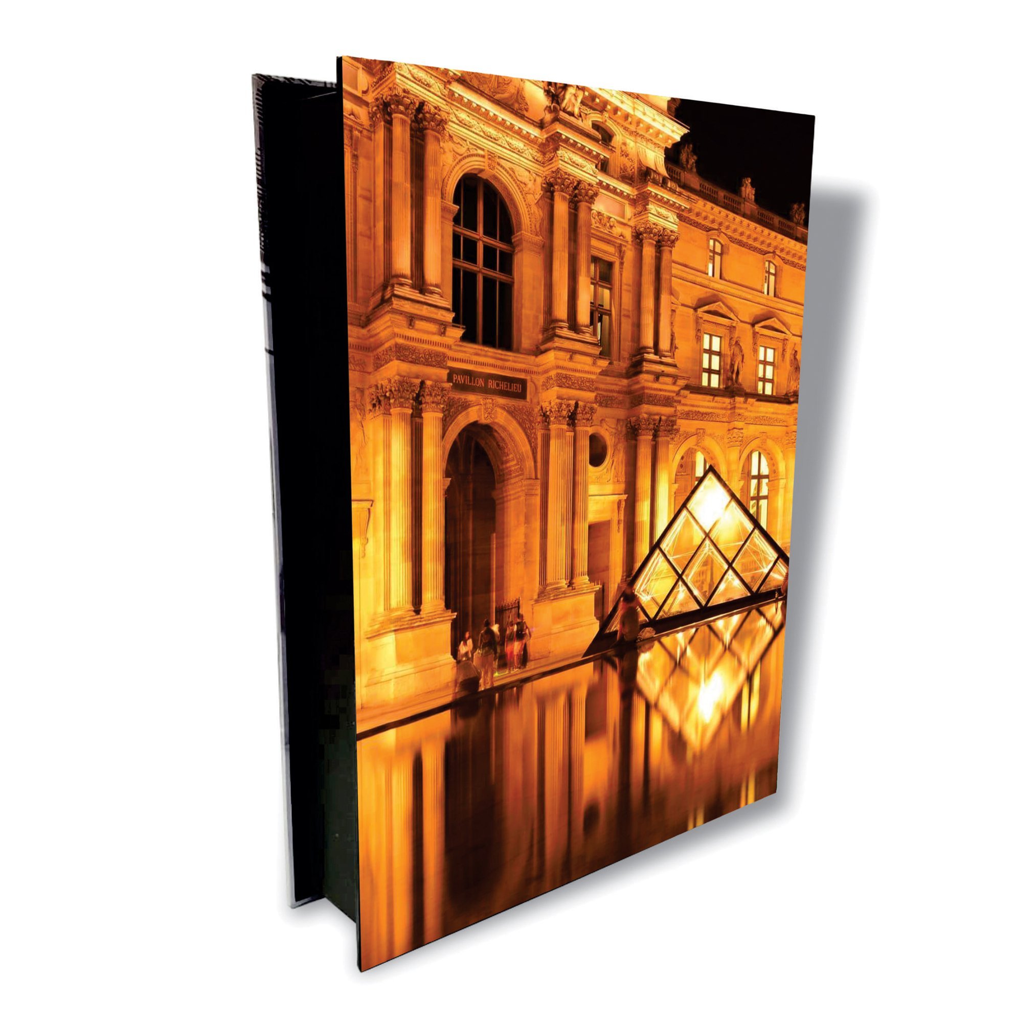 Caixa Livro Decorativo Porta Objetos Museu Do Louvre MDF 24x32x25cm - 4