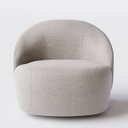 Ver imagem 7 de Poltrona Mônaco com Base Giratória em Linho Cinza Amarronzado - Home Mobily