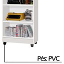 Ver imagem 4 de Armário Multiuso 5 Prateleiras Branco J&A Móveis Aspen 180x63x35