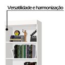 Ver imagem 3 de Armário Multiuso 5 Prateleiras Branco J&A Móveis Aspen 180x63x35