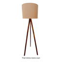 Ver imagem 1 de Abajur Tripé de Chão com Cúpula e Fiação:tripé Imbuia/cúpula Caqui