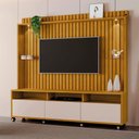 Ver imagem 6 de Painel para TV de até 60" Ripado Austin Naturale/Off White