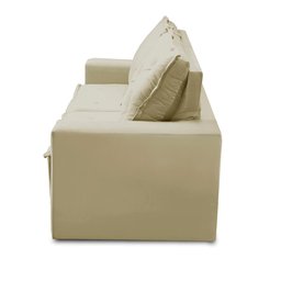 Sofá Retrátil e Reclinável 3 lugares com Molas 1,80m Ana Suede Bege Adonai Estofados - 8