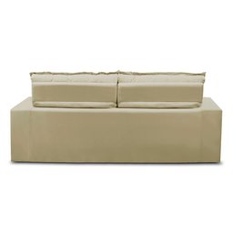 Sofá Retrátil e Reclinável 3 lugares com Molas 1,80m Ana Suede Bege Adonai Estofados - 9