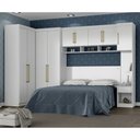 Ver imagem 2 de Guarda Roupa Dormitório Modulado Modena Casal/Queen Canto - Roupeiro Demobile Modena 6:Branco