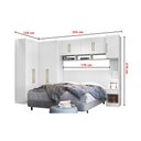 Ver imagem 5 de Guarda Roupa Dormitório Modulado Modena Casal/Queen Canto - Roupeiro Demobile Modena 6:Branco