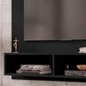 Painel Bancada Suspensa Para TV Até 43 Polegadas Viena Preto Fosco - Bechara - 3