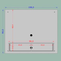Painel Bancada Suspensa Para TV Até 43 Polegadas Viena Preto Fosco - Bechara - 4