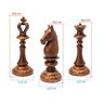Trio de Peças do Xadrez Decorativas em Resina Bronze - 2