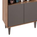 Ver imagem 7 de Balcão Aparador Buffet Cantinho do Café 71cm Lice M24 Freijó/grafite - Mpozenato