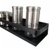 Prateleira Utensílios Cozinha Temperos Preto Fosco 30cm - 5